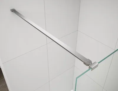 Produktbild von Polysan ESCA Eckstütze für Duschabtrennungen 1200mm, Chrom