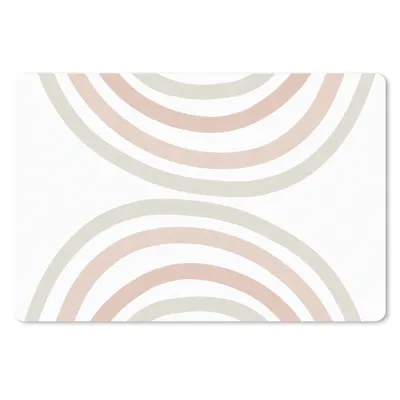 Produktbild von MuchoWow® Schreibtischunterlage Regenbogen - Design - Pastell 60x40 cm - XXL Mauspad - Großes Mauspad