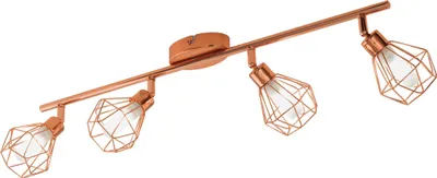 Produktbild von EGLO LED Deckenlampe Zapata, Deckenleuchte, Lampe aus Metall und satiniertem Glas, Wohnzimmerlampe in Kupfer, Weiß, inkl. G9 Leuchtmittel, warmweiß