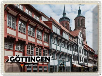 Image de vianmo Plaque en tôle 30x40 cm Göttingen Altstadt