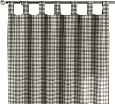 Productafbeelding van Dekoria sjaal met franjes, grijs-ecru, 130 x 245 cm