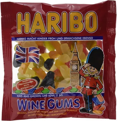 Produktbild von Haribo Wine Gums wiederverschließbar (500g Beutel)