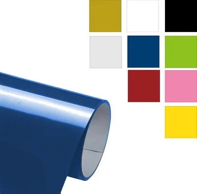 Obrázek produktu pro Vinylová rolePolyuretanpro tepelný přenos 12 "x6 stop pro DIY trička, tkaniny, tašky - modrá