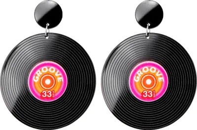 Produktbild von 80Er Jahre Schallplatten Ohrrringe