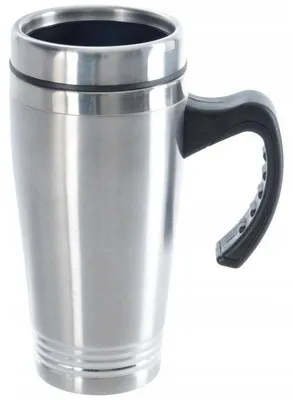 Produktbild von Orion Thermobecher mit Griff 0,45L Edelstahl Reisebecher