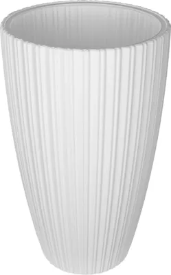 Image de Cache-pot - Pot de fleurs en plastique - Ø 30 cm - Blanc