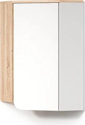 Image de Armoire de salle de bain Livinity Marano Sonoma/blanc 42.4x75cm avec porte et compartiments ouverts, Model 53128
