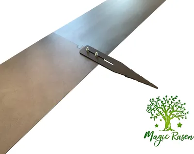 Produktbild von Rasenkante H-200mm L-12m Cortenstahl 2mm Edelrost Mähkante Beeteinfassung Metall Rostig Corten