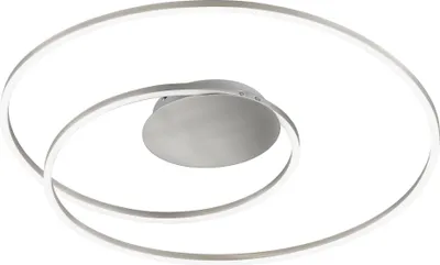 Produktbild von LED-Deckenleuchte - Ø 68 cm - Nickelfarben - Metall - mit Fernbedienung