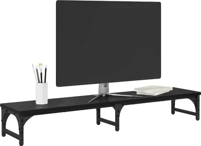 Immagine prodotto di Supporto per Monitor Rovere Nero 105 x 23 x 15,5 cm
