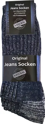 Produktbild von normani 6 Paar Jeanssocken mit Frotteesohle