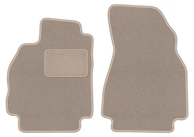 Productafbeelding van Velours voormatten voor Renault Megane II 2002-2008 (hatchback) – 2-delig, beige, op maat – Wielganizator LUX
