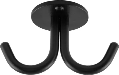 Immagine prodotto di Gancio doppio Delta altezza 59 mm, larghezza 100 mm, struttura fine in acciaio nero