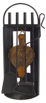 Produktbild von Imex El Zorro 10026 Set für Kaminofen, Bogenblech, 68 x 23 x 14 cm, Metall, schw