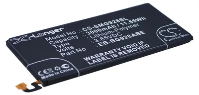 Image de TECHTEK Batterie compatible avec [Samsung] Galaxy S6 edge Dual Sim, Galaxy S6 Edge Plus, Galaxy S6 Edge+, SM-G9287, SM-G9287C, SM-G928A, SM-G928F, SM