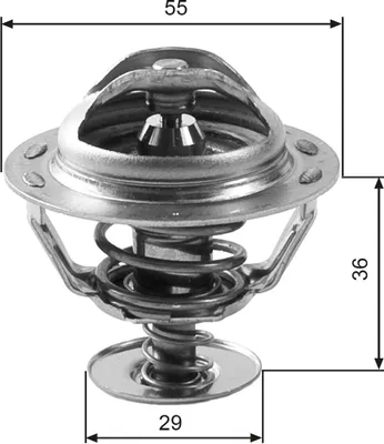 Produktbild von GATES Thermostat Kühlmittel 83°C für HYUNDAI LANTRA II (J-2) LANTRA II Wagon (J-2)
