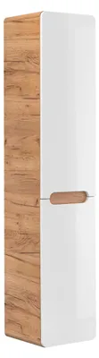 Produktbild von Hängeschrank Badezimmerschrank Hochschrank hängender mit Wäschekorb 170x35x35cm