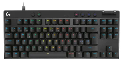 Productafbeelding van Logitech G PRO X TKL RAPID, Kabel, USB, Magnetisch-mechanische toetsen, QWERTZ-indeling, LED-verlichting, Zwart