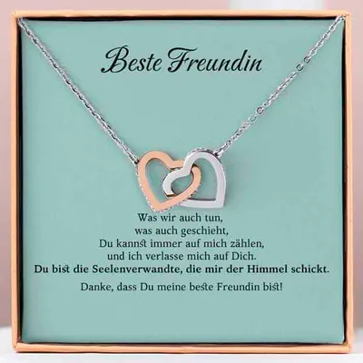 Produktbild von Verbundene-Herzen-Halskette - An meine unbiologische Schwester - NILAH_HEARTS
