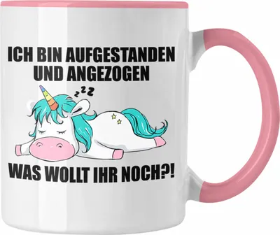 Produktbild von Trendation - Faule Kollegin Geschenk Arbeitskollege Lustige Tasse mit Spruch (Rosa)
