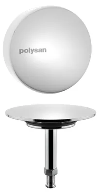 Produktbild von Polysan Obere Set der Badewannen Ablaufgarnitur, Chrom