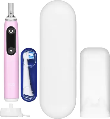 Immagine prodotto di Elektryczna szczoteczka do zębów Oral-B | iO Seria 6 | Akumulatorowa | Dla dorosłych | Liczba główek szczoteczki w zestawie 1 | Liczba trybów szczotkowania zębów 5 | Różowa