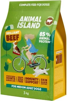 Obrázok produktu pre ANIMAL ISLAND – Kvalitné hovädzie mäso – suché krmivo pre psov – 3 kg