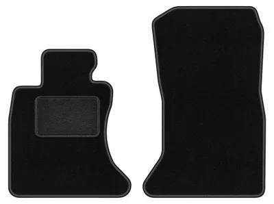 Immagine prodotto di Tappetini anteriori in moquette per BMW 5 F10 xDrive 2010-2013 (berlina) – 2 pezzi, neri, su misura – Wielganizator LUX