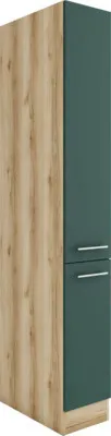 Produktbild von Optifit Apothekerschrank Savona405 BxTxH 30 x 57,1 x 206,8 cm grün matt zerlegt KUSA HFZ306-9+