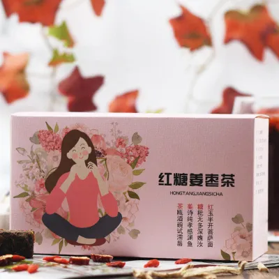 Obrázok produktu pre 207g Brown Sugar Ginger Tea Wolfberry Date 9 Count for Female Menstrual Period Morning