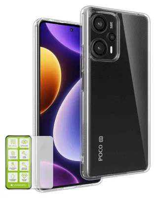 Obrázok produktu pre Silikónové puzdro pre Xiaomi Poco F5, sklenené puzdro na mobil H9