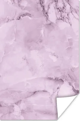 Produktbild von MuchoWow® Poster Marmor - Adern - Rosa 120x180 cm - Kunstposter