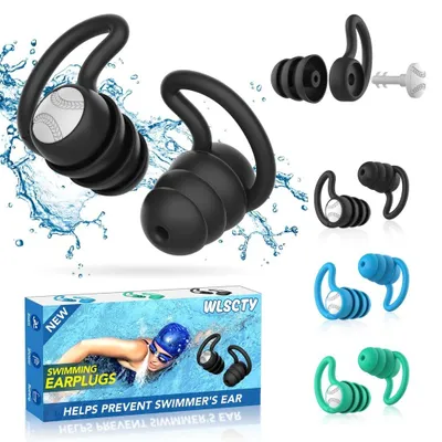 Produktbild von Schwimm-Ohrstöpsel für Erwachsene und Kinder ab 10 Jahren – wasserdichte Ohrstöpsel – Schwimstöpsel