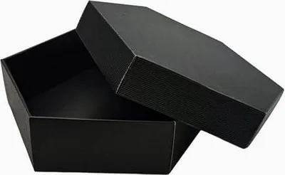 Zdjęcie produktu dla Pudełka wieczkowe karbowane czarne 240x240x90mm 10szt