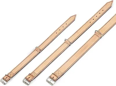Produktbild von Karlie RONDO Halsband genäht - Natur/Schwarz - 24 mm, 42 cm