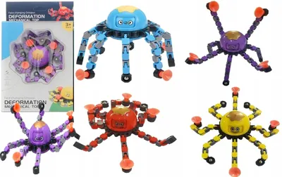 Produktbild von Nicola Toys Oktopus Roboter Fidget Spinner sensorisch antistress