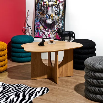 Image de Table Basse - HOME DECO FACTORY - CALYPSO - Marron - Design