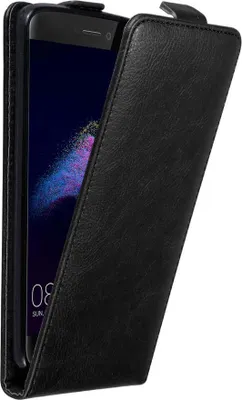 Produktbild von Cadorabo Hülle für Huawei P8 LITE 2017 / P9 LITE 2017 Schutz Hülle in Schwarz Flip Etui Handyhülle Case Cover