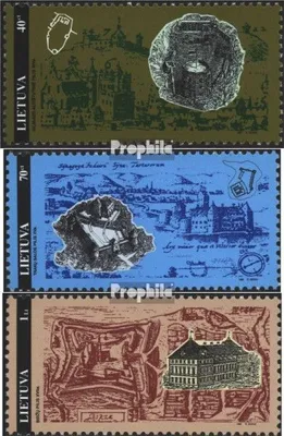 Produktbild von Briefmarken Litauen 1995 Mi 594-596 (kompl.Ausg.) gestempelt Architektur