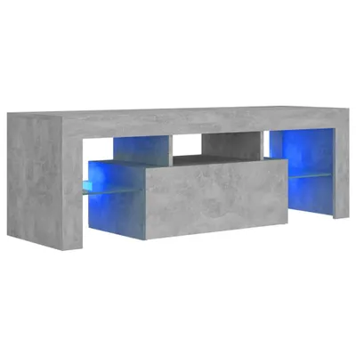 Zdjęcie produktu dla Szafka pod TV z oświetleniem LED, szarość betonu, 120x35x40 cm