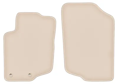 Immagine prodotto di Tappetini anteriori in velluto PREMIUM beige compatibili con Peugeot 207CC (2006-2012, coupé, cabriolet) – con fissaggi – su misura