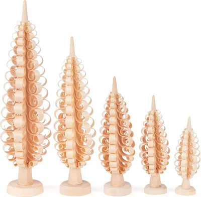 Produktbild von Spanbäume, 5-teilig (10 bis 20cm) von Dregeno Seiffen
