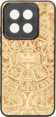 Produktbild von Bewood Holzhülle für Xiaomi 14T Pro AZTEC CALENDAR ANIEGRE