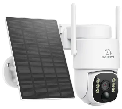 Imagen del producto de Cámara de seguridad exterior - 4MP, inalámbrica, con energía solar - con visión nocturna y audio bidireccional
