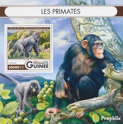 Produktbild von Briefmarken Guinea 2016 Mi Block 2710 (kompl. Ausgabe) postfrisch Primaten