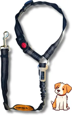 Produktbild von 2-in-1 Auto-Hundegurt mit Rückdämpfung und verstellbarer Sicherheitsleine