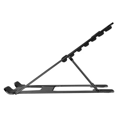 Produktbild von Neomounts NSLS085BLACK Laptop-Halterung 10-17" - faltbar - kompakt - universal, Laptop-Ständer, Schwarz, Aluminium, 25,4 cm (10"), 43,2 cm (17"), 254 - 431,8 mm (10 - 17")