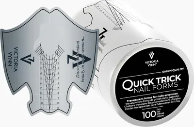 Obrázek produktu pro Profesionální šablony k prodloužení nehtů Transparent 100 pcs