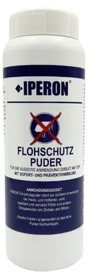 Produktbild von Flohpuder gegen Flöhe, Zecken und Milben für Hunde, Katzen, Nager 100 g