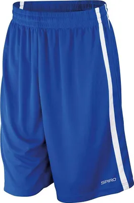 Productafbeelding van Spiro - Heren basketballshorts FK2055 (maat XS) (koningsblauw/wit)